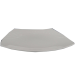 Plato pando 25.5 cm oslo cuadr blanco